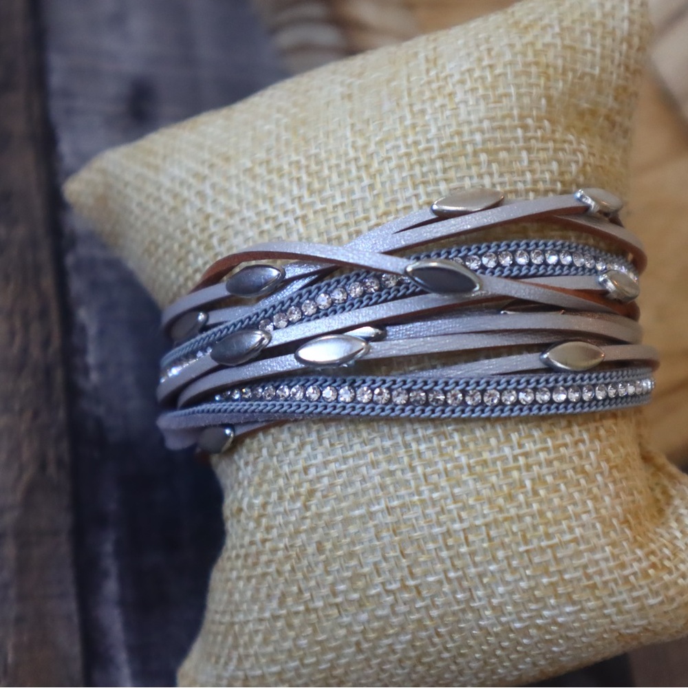 Elegant Silver Wrap Bracelet